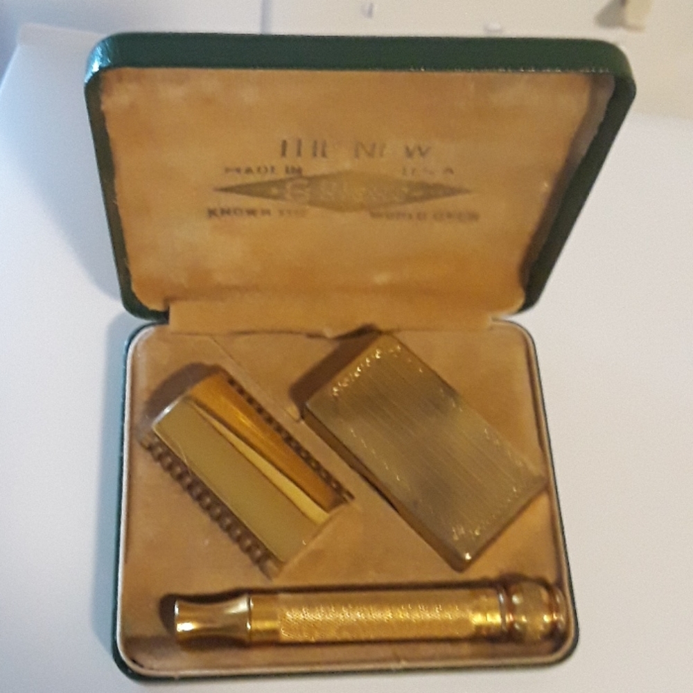Antique Golden Safety Razor